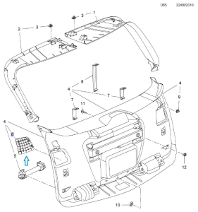 Osłona dostępu do żarówki Astra J Kombi