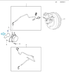 Uszczelka pompy podciśnienia 1.7