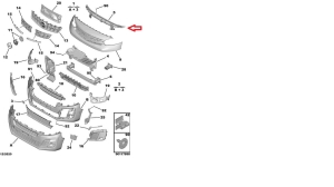 wspornik zderzaka przód opel vivaro c, zafira life