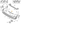 WSPORNIK/ŚLIZG ZDERZAKA TYŁ OPEL VIVARO C , ZAFIRA LIFE