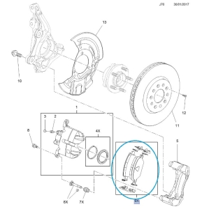 Klocki hamulcowe przód Insignia B