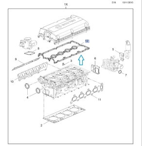 Uszczelka pokrywy zaworów Astra H