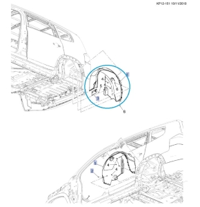Nadkole tylne prawe Orlando 