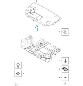 Wygłuszenie przedniej maski Astra H