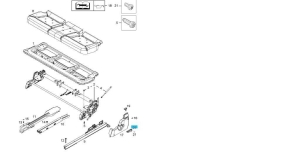 Rączka zwalniania oparcia Opel Zafira B