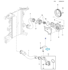 Przewód odgazowywania Meriva B