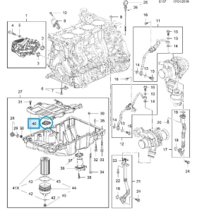 Uszczelnienie kanału olejowego Astra K