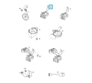 Klakson 400Hz Astra H; ZAFIRA B