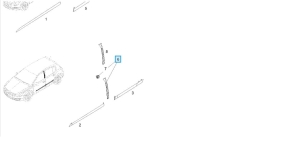 uszczelka słupka drzwi opel astra h hb lewa