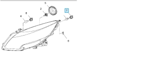 oprawka żarówki światło dzienne zafira c