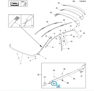 Pokrycie progu Astra J 