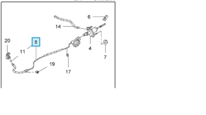 przewód sprzęgła  skrzynia f40 do roku 2013