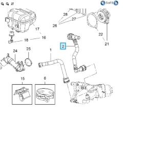 przewód chłodnica oleju wylot insignia a 2,0 diesel