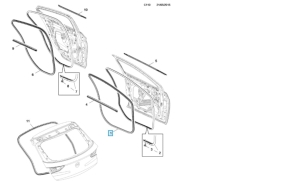 uszczelka karoserii drzwi przód astra k
