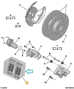 Zestaw tylnych klocków 