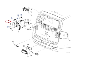 lampa prawy tył chevrolet  orlando