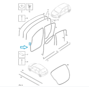USZCZELKA DRZWI CORSA E