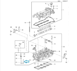 Zawór wydechowy Insignia A B20DTH