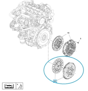 Zestaw sprzęgła Astra K M32