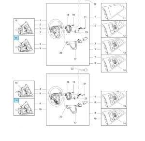 przełącznik tempomatu opel mokka/mokka x 
