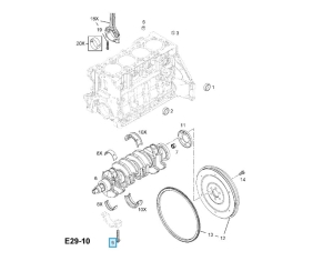śruba łożyska wału korbowego opel silnik A16XER; Z16XER , Z16LET
