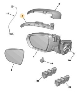 kierunkowskaz lusterka prawy peugeot 3008 od 2016r. 