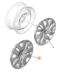 kołpak koła 16" peugoet 208 od 2019r.