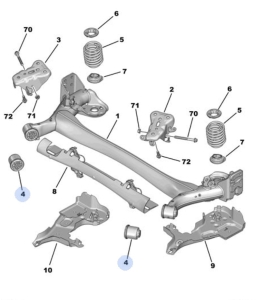 tuleja belki tył opel mokka od 2021r.