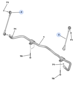Łącznik stabilizatora przód opel mokka od 2021r. ; corsa f