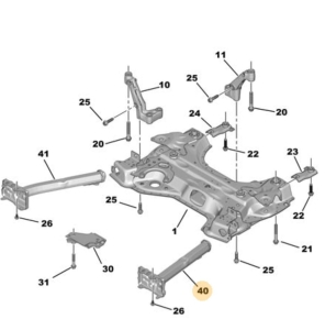 wzmocnienie dolne ramy silnika grandland