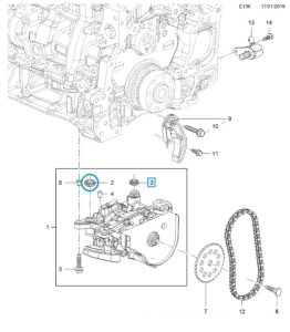 Uszczelka pompy oleju 24mm Astra K