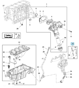 Przewód olejowy zasilanie TURBO Astra J