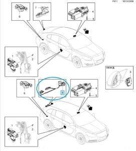 Przełącznik otwierania bagażnika Insignia A kombi
