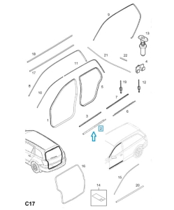 Uszczelka zgarniająca zewn.  Astra H 