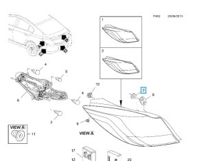 uszczelka lampy tył insignia a