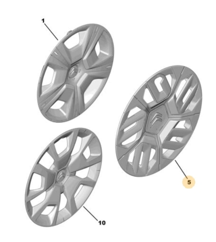 kołpak koła 18 cali lewy citroen c4 od 2020r.
