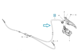 Linka elektrycznego hamulca ręcznego Insignia A