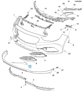 Listwa kratki halogenu Insignia B