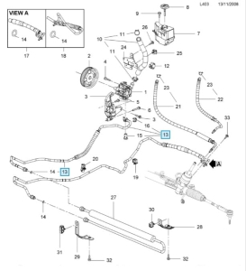 przewód wspomagania insignia a 2,8