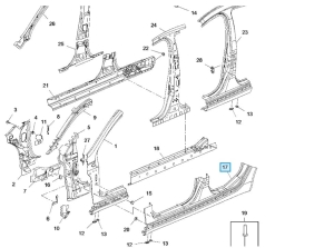 próg lewy opel insignia a hatchback