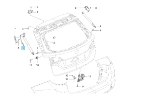 elektryczny siłownik klapy astra k kombi