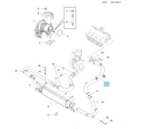 przewód intercoolera combo d
