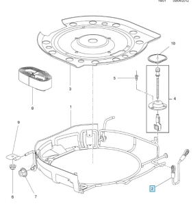 Taśma blokady kosza koła zapasowego Zafira C