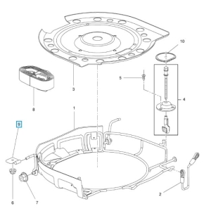 Łożysko montażowe kosza koła zapasowego Zafira C