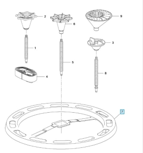 Wspornik montażowy koła zapasowego Astra J Kombi