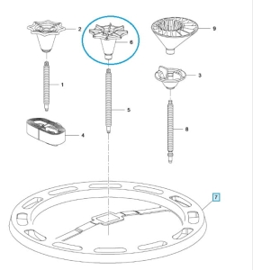 Nakrętka montażowa koło zapasowe Astra J Kombi