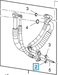 Uszczelka przewodu chłodnicy klimatyzacji Meriva B