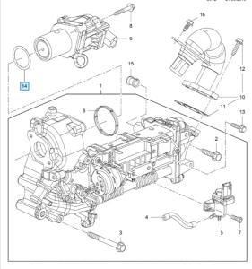 Uszczelka zaworu EGR Zafira C 1.6D