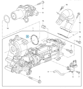 Uszczelka zaworu EGR Zafira C 1.6D