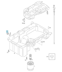 Śruba spustowa oleju Agila B 1.2